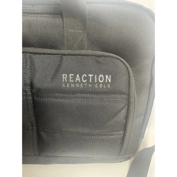Kenneth Cole Messenger Bag Brief Case For Work School Laptop Black - Picture 2 of 11